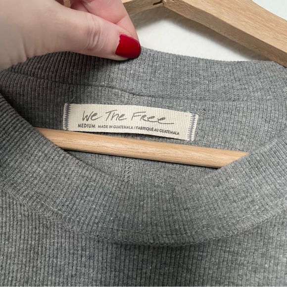 FREE PEOPLE • kate grey tank top - Picture 4 of 5